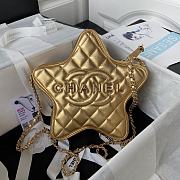 kitlife chanel flap Gold bag star - 22.5x22.5x6 cm - 1