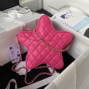 kitlife chanel flap pink bag star - 22.5x22.5x6 cm - 5