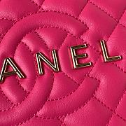 kitlife chanel flap pink bag star - 22.5x22.5x6 cm - 4