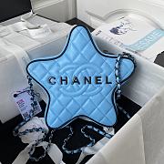 kitlife chanel flap blue bag star - 22.5x22.5x6 cm - 1