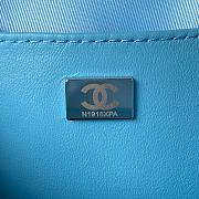 kitlife chanel flap blue bag star - 22.5x22.5x6 cm - 5