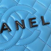 kitlife chanel flap blue bag star - 22.5x22.5x6 cm - 4