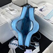 kitlife chanel flap blue bag star - 22.5x22.5x6 cm - 2