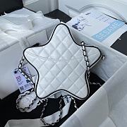 kitlife chanel flap white bag star - 22.5x22.5x6 cm  - 2