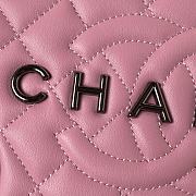 kitlife chanel flap light pink bag star - 22.5x22.5x6 cm - 4