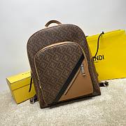Kitlife fendi backpack brown - 33x13x44cm - 1