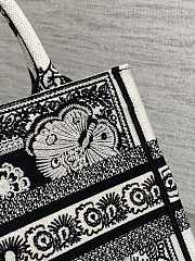 kitlife Dior tote bag Black and White Butterfly Bandana Embroidery - 26x8x22 cm - 3