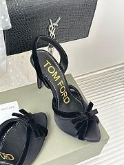Kitlife TOMFORD Satin SATIN&Velvet Bow slingback black - heels 105mm - 6
