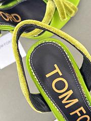 Kitlife TOMFORD Satin SATIN&Velvet Bow slingback green - heels 105mm - 2