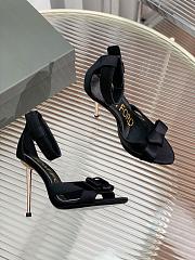 Kitlife TOM FORD Satin Ankle-Strap Sandal, Black 11.5cm - 3