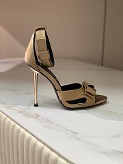 Kitlife TOM FORD Satin Ankle-Strap Sandal, Beige 11.5cm - 5