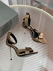 Kitlife TOM FORD Satin Ankle-Strap Sandal, Beige 11.5cm - 4