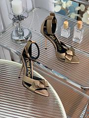 Kitlife TOM FORD Satin Ankle-Strap Sandal, Beige 11.5cm - 2