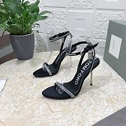 Kitlife Tom Ford Padlock 105mm heels Black/Silver Crystal - 1