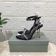 Kitlife Tom Ford Padlock 105mm heels Black/Silver Crystal - 3