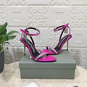 Kitlife Tom Ford Padlock 105mm heels Pink/Silver Crystal - 5