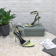 Kitlife Tom Ford Padlock 105mm heels green/Silver Crystal - 4