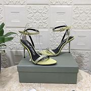 Kitlife Tom Ford Padlock 105mm heels green/Silver Crystal - 5