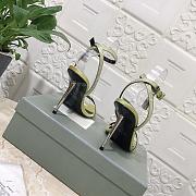 Kitlife Tom Ford Padlock 105mm heels green/Silver Crystal - 2