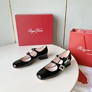 kitlife roger vivie double stripe black heels - 1