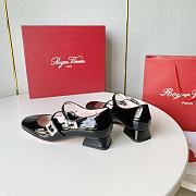 kitlife roger vivie double stripe black heels - 6