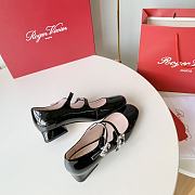 kitlife roger vivie double stripe black heels - 5