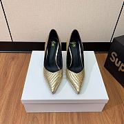 kitlife Balmain Women's Gold Ruby Embellished Pumps  - 3
