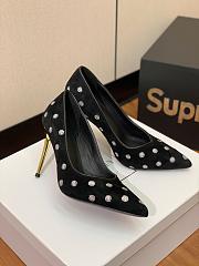 kitlife BALMAIN Polka dot velvet pumps Balmain - 9.5cm - 1