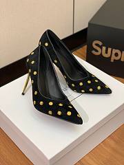 kitlife BALMAIN Polka dot velvet pumps Balmain gold - 9.5cm USD 200.00  - 1