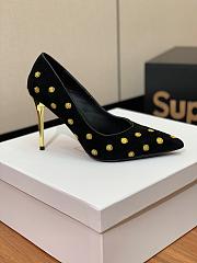 kitlife BALMAIN Polka dot velvet pumps Balmain gold - 9.5cm USD 200.00  - 2