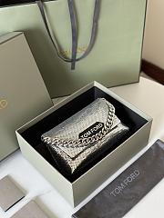 kitlife TOM FORD sequin clutch bag Silver - 20x12x7 cm - 5