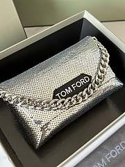 kitlife TOM FORD sequin clutch bag Silver - 20x12x7 cm - 6