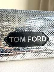 kitlife TOM FORD sequin clutch bag Silver - 20x12x7 cm - 3