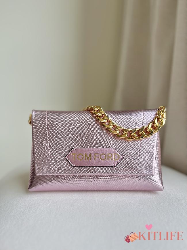 kitlife TOM FORD sequin clutch bag Pink - 20x12x7 cm - 1