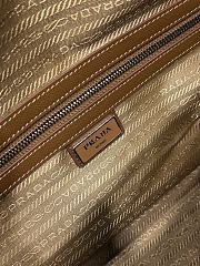 Kiltife Prada Brown Saffiano Leather Bauletto Handbag - 50x27.5x25 cm - 5