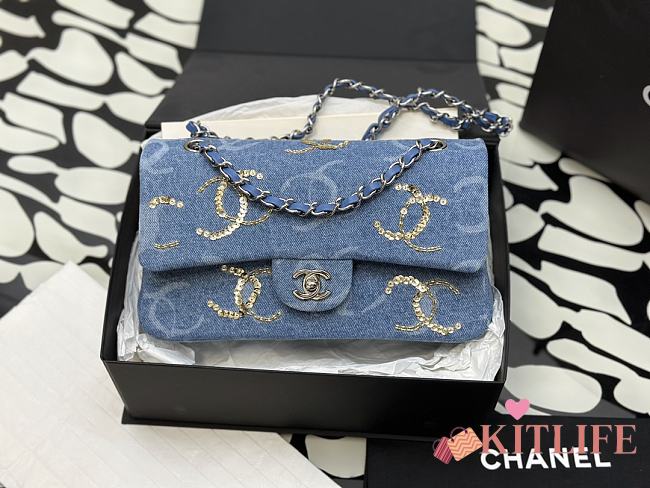 Kitlife Chanel 24c CF blue denim - 20 cm - 1