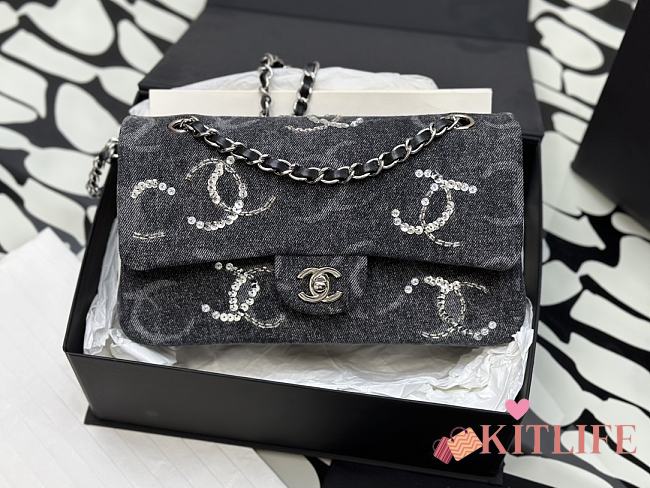 Kitlife Chanel 24c CF black denim - 20 cm - 1