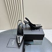 Kitlife Saint Laurent George square toe pumps black - 9cm - 4