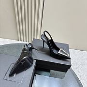 Kitlife Saint Laurent George square toe pumps black - 9cm - 3