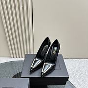 Kitlife Saint Laurent George square toe pumps black - 9cm - 01 - 1