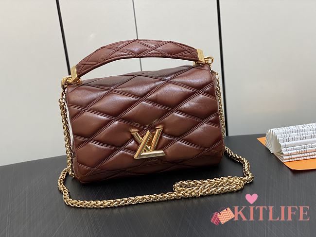 Kiltife lousi vuitton GO-14 MM Twist lock brown - 23 x 16 x 10 cm - 1