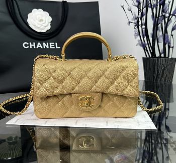 Kitlife Chanel classic gold bag - 20×14×7cm