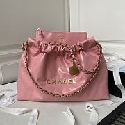 Kitlife Chanel Antiba Handbag silver hardware Pink - 45x30x8 cm - 1