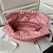 Kitlife Chanel Antiba Handbag silver hardware Pink - 45x30x8 cm - 6