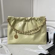 Kitlife Chanel Antiba Handbag silver hardware Yellow - 45x30x8 cm - 3