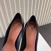 Kitlife AMINA MUADDI Women's Brown Begum Patent Leather black Pumps 9cm - 6