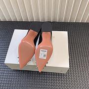 Kitlife AMINA MUADDI Women's Brown Begum Patent Leather black Pumps 9cm - 4
