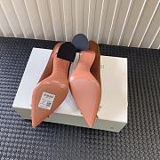 Kitlife AMINA MUADDI Women's Brown Begum Patent Leather brown Pumps 9cm - 2