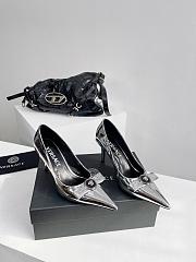 kitlife Vescare la medusa patent leather pumps silver 5cm - 6