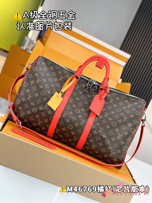 Kitlife Louis Vuitton keepall Bandoulière 50 red bag - 50x29x23 cm - 1
